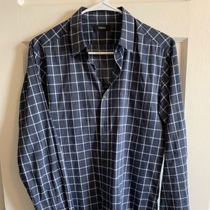 Theory - checked collar - XS